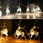 Рождественская гирлянда, 1,5 м, 3 м, 10 светодиодов, 20 светодиодов