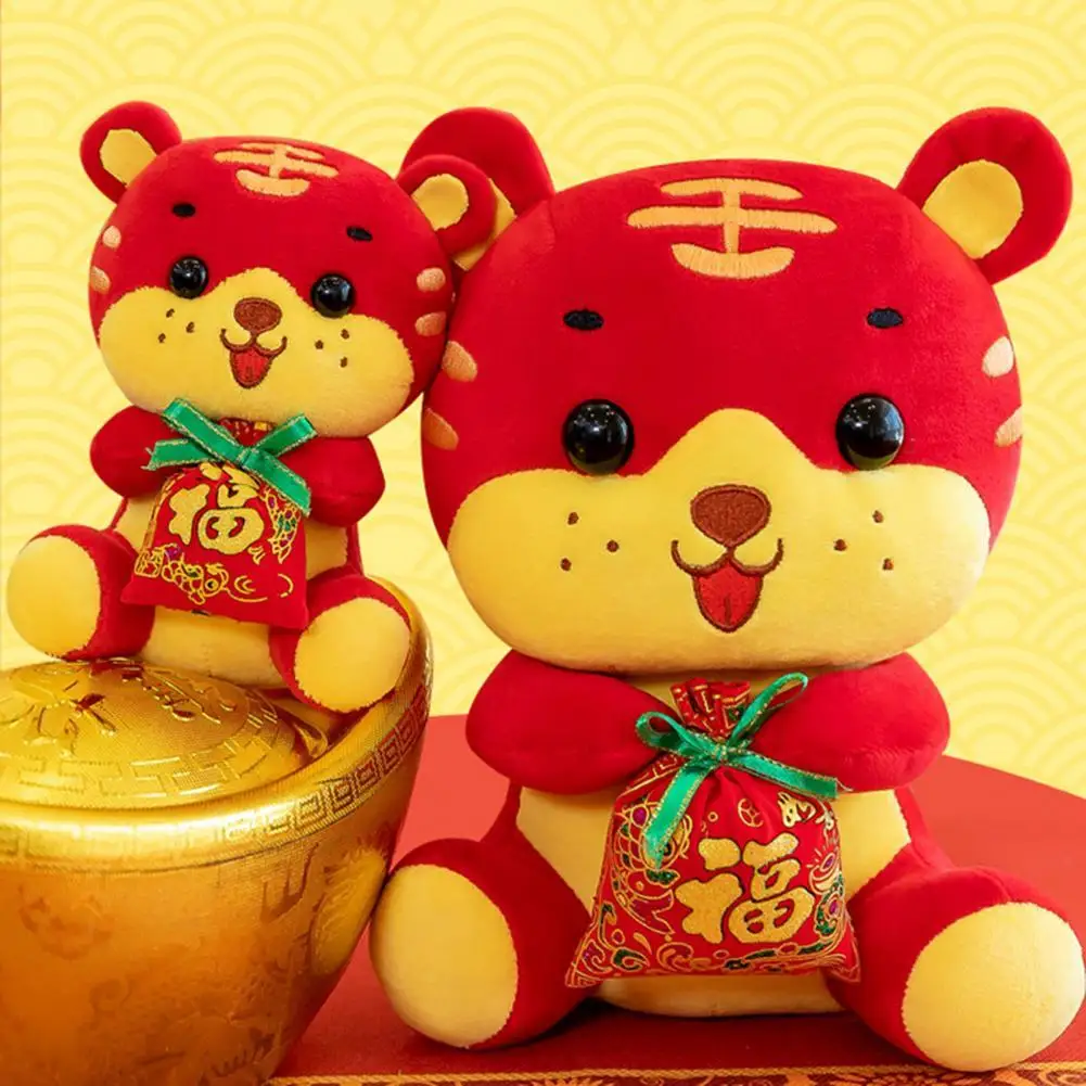 Милый новогодний талисман-кукла Тигр Китайский Новый год благословение тигра