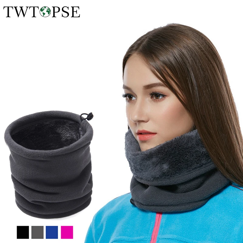 Зимний велосипедный головной убор TWTOPSE теплый флисовый шарф для мужчин и женщин