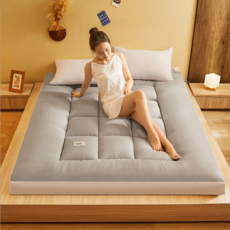 

10cm Topper Tatami Mattress Twin Queen King Size Mats Soft Comfortable Fold Single Double Tatami Mattress Adults Bedroom Thick