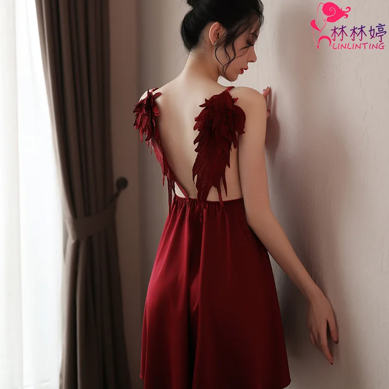 Сексуальное нижнее белье с распущенными крыльями сексуальная ночная рубашка