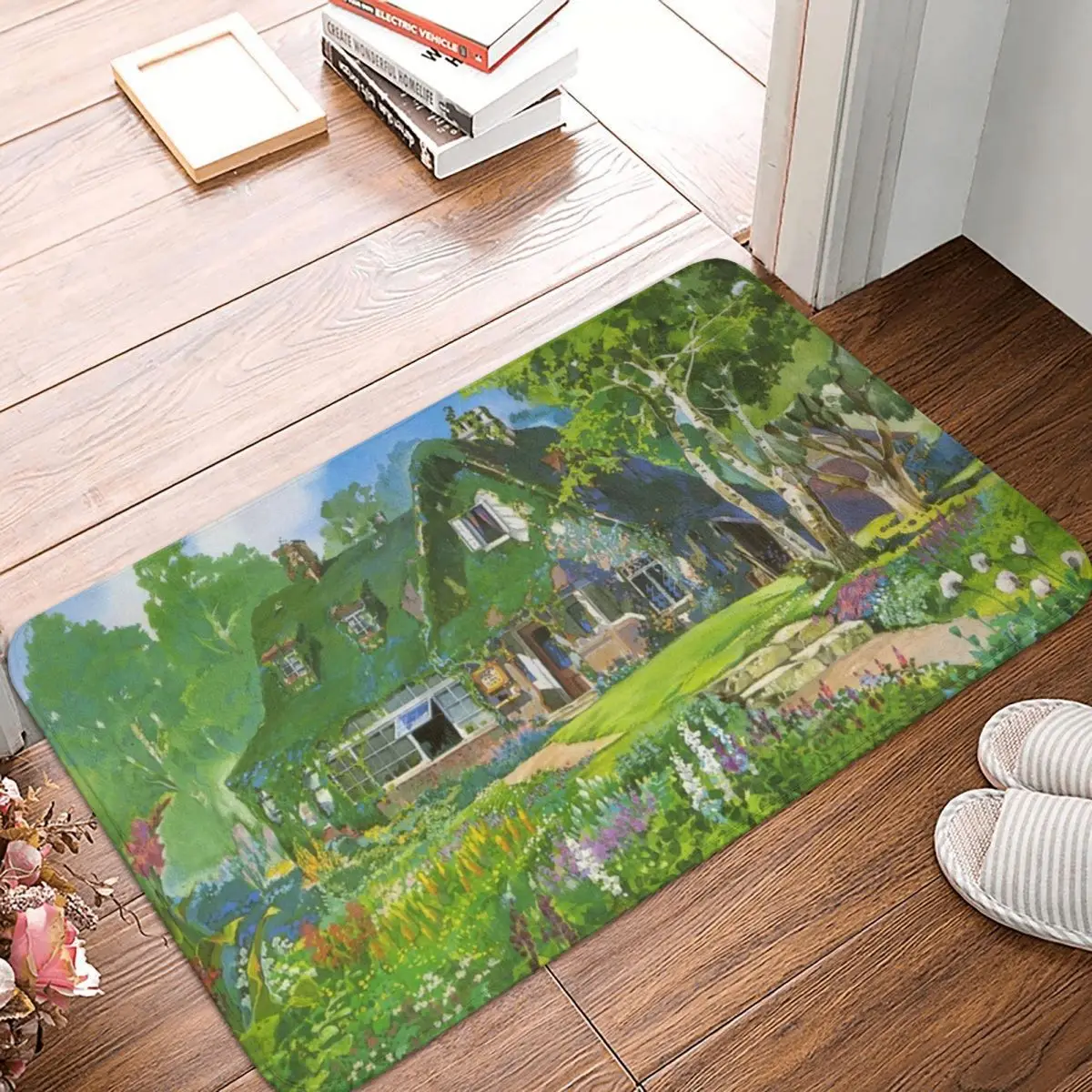 

Сервис доставки Kiki Cottagecore Vibes, коврик, коврик из полиэстера, нескользящий напольный Декор для ванной, кухни, балкона, 40x60