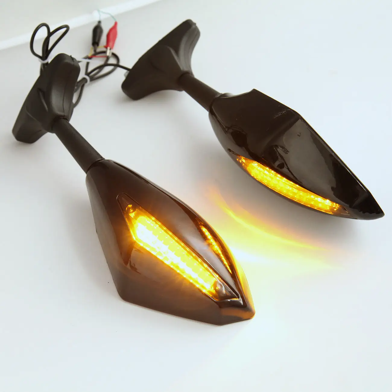 Samger мотоциклетные зеркала заднего вида со светодиодным поворотом универсальный