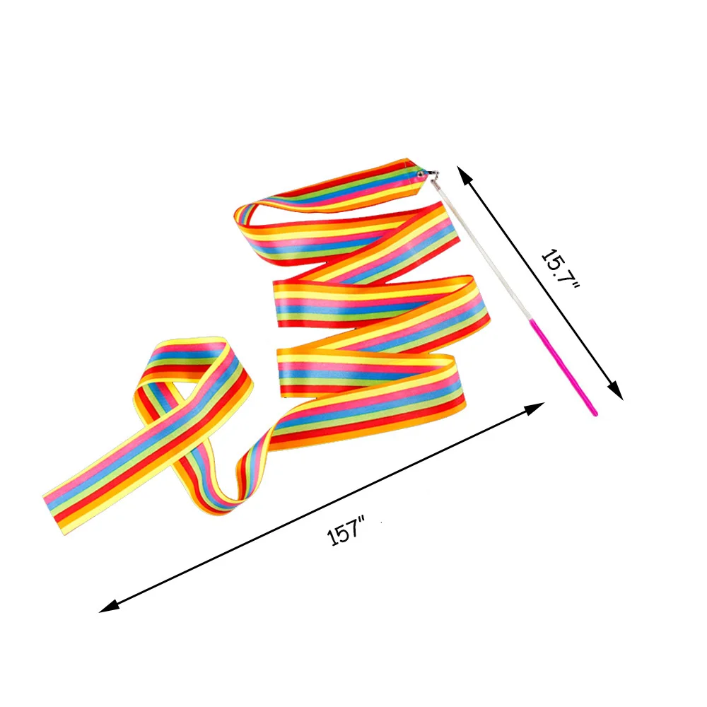 12 штук 4 м танцевальные ленты стримеры Ритмическая гимнастика для детей девочек