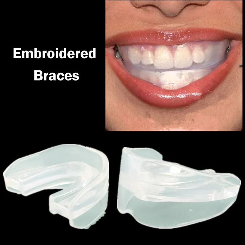 1PCS Double Side Boxing MMA Sanda Mouthguard Tattoo Braces Denture Football Sport Tooth Gum Shield Gear Teeth Protector | Красота и