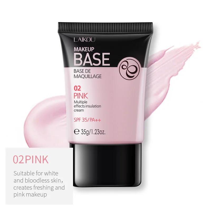 PINK LAIKOU макияж 4 цвета основа покрытие тональный крем дефект кожи лица глаз корректор для лица водостойкий макияж - Цвет: PINK