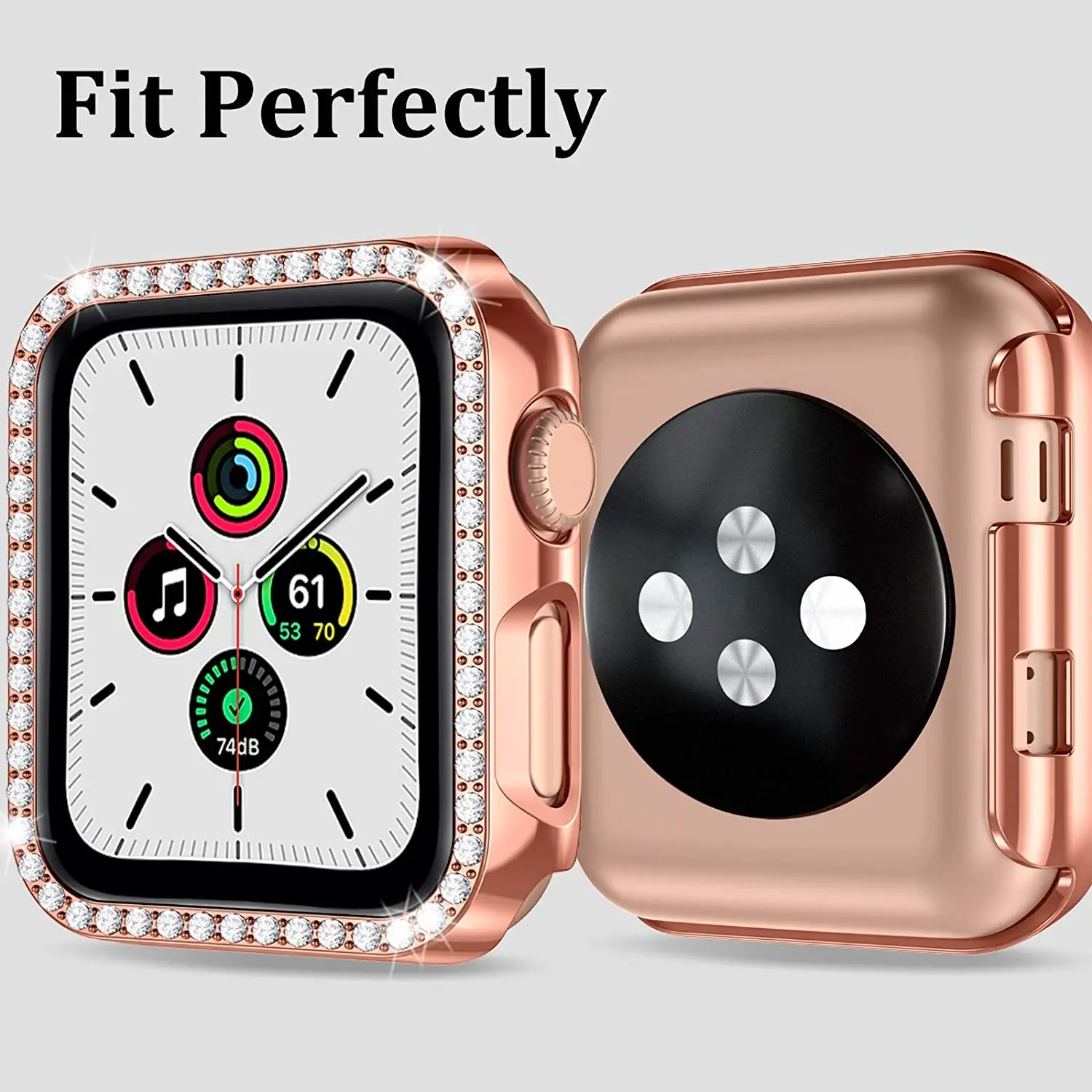 Стекло и чехол для Apple Watch 44 мм 40 42 38 защитный бампер аксессуары iwatch series 3 4 5 6 se 7 45 41 |
