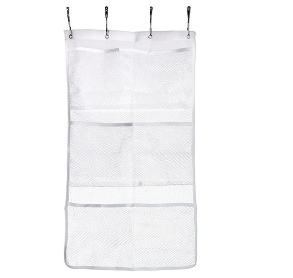 1 шт. 6 карманная Ванная комната Ванна Душ Подвесной сетчатый Органайзер Caddy сумка