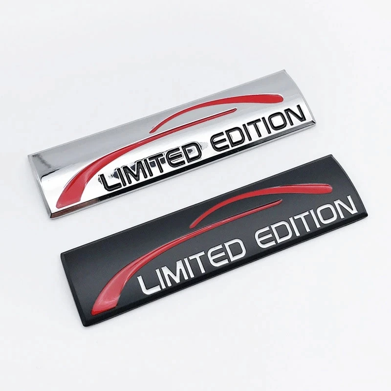 

9.1*2.4CM 3D Metal Chrome Limited Edition Car Sticker Auto Accessories Emblem Badge Body Decal Car Styling