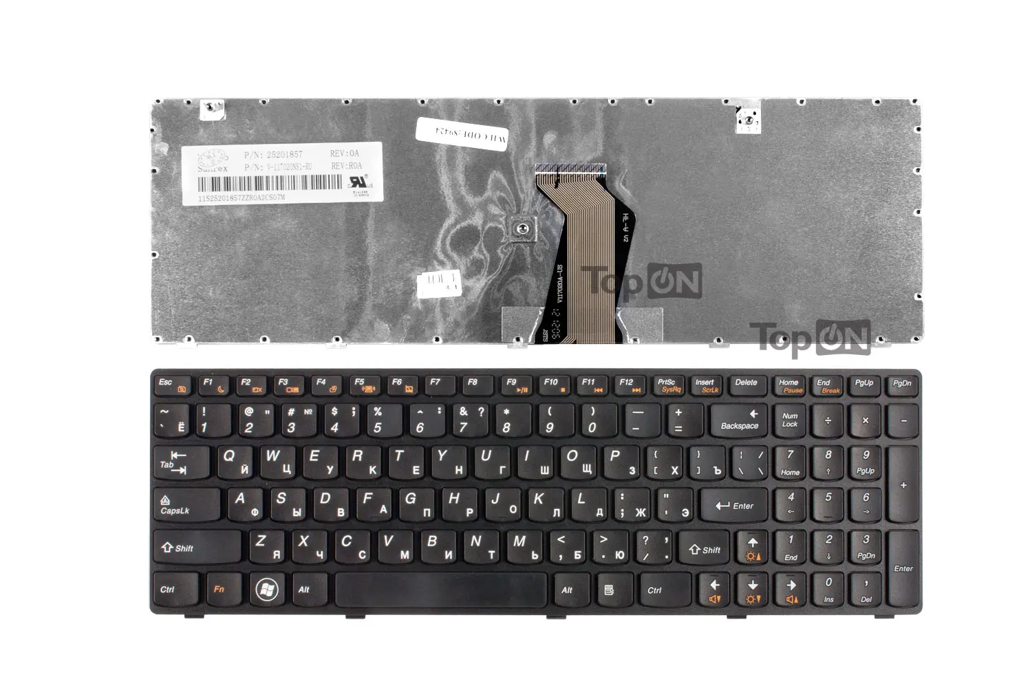 Клавиатура для Lenovo IdeaPad Z585 черная|Комплектующие ремонта ноутбуков| |
