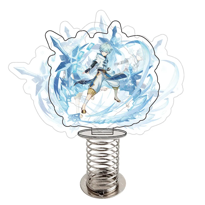 

Anime Genshin Impact Acrylic Spring Washer Students Desk Decoration Computer Desktop Stand Card Christmas Birthday Presents Boys
