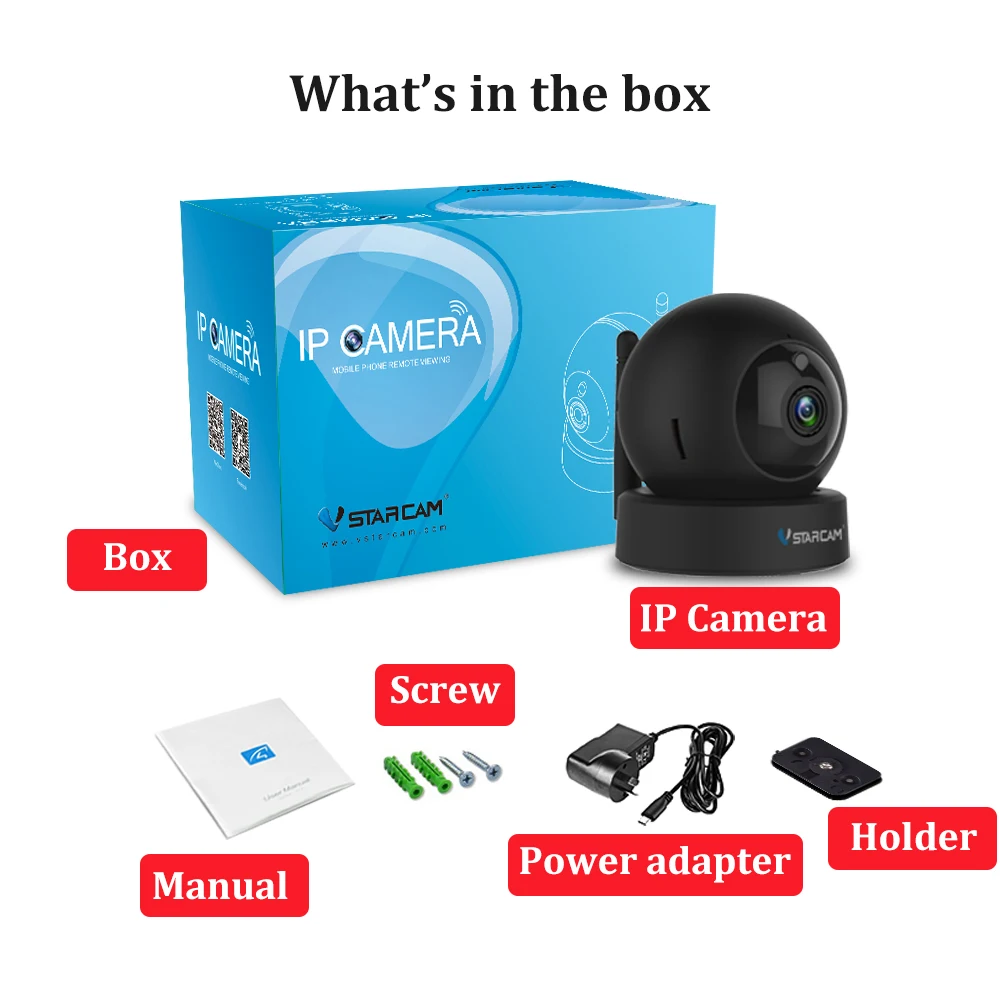 Купольная мини-IP-камера Vstarcam 1080P 2 Мп G43S | Безопасность и защита