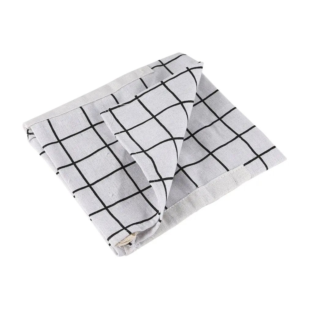 Модный напечатанный домашний Кухонный Фартук с карманом из мягкого хлопка и льна