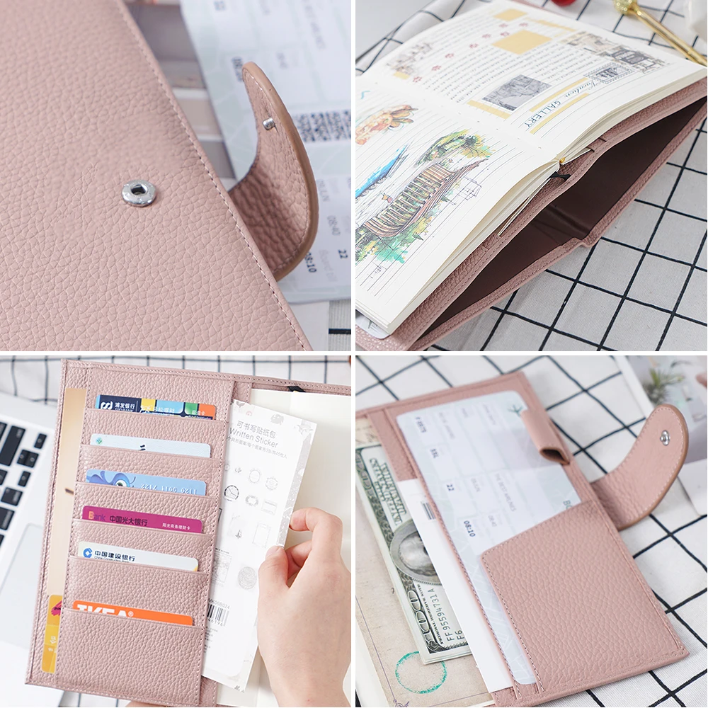 Moterm Genuine Pebble Grain Cowhide Leather Original A5 Notebook Cover Diary Planner Journal Stationery Notepad Agenda Organizer |