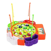 kids fishing toys electric music spinning fishing game children outdoor sports toys interactive fishing board toy set gift