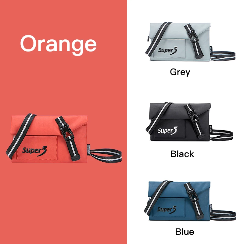 

Dropshipping Mens Waterproof Light Weight Portable Travel Smart Single Shoulder Fashion Sling Chest Bag Phone Bag Crossbody Bag