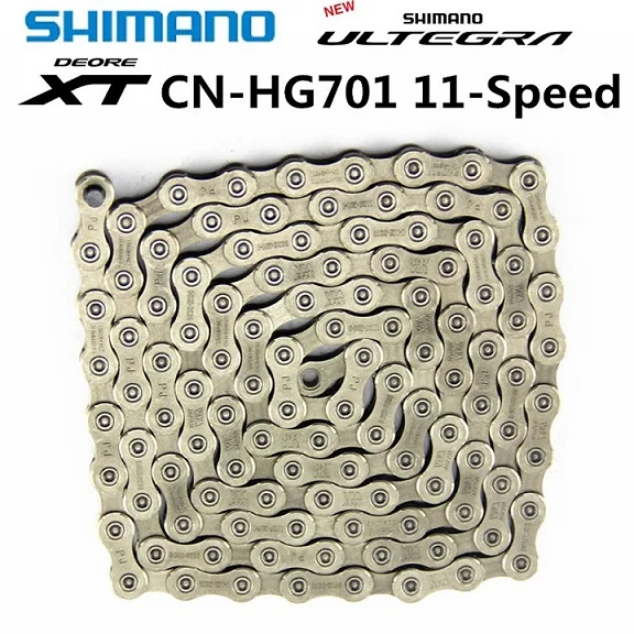 Цепь SHIMANO ULTEGRA DEORE XT HG701 HG700, 11 скоростей, цепь для горного велосипеда HG6800, CN-HG701, MTB, шоссейные велосипедные цепи - Цвет: HG701 116L NO box