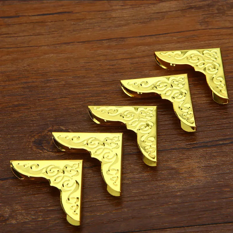 4 шт. практичные металлические уголки для книг бронзовые золотые защитные папки