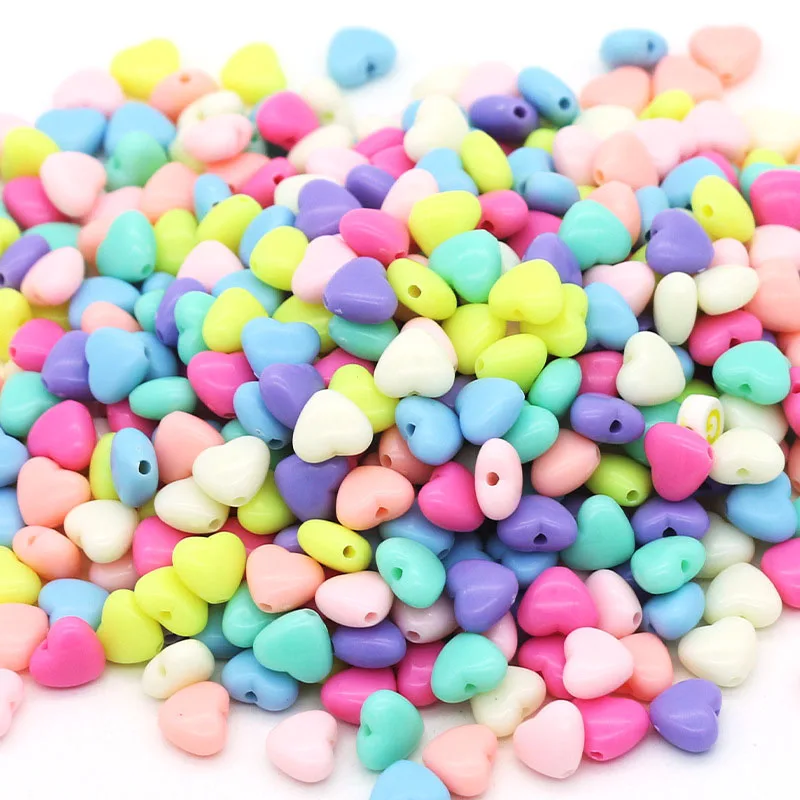 

50Pcs/Pack Acrylic Random Mix Candy Color Beads Jewelry spacer DIY Fashion Necklace Bracelet Children's Educational Toys