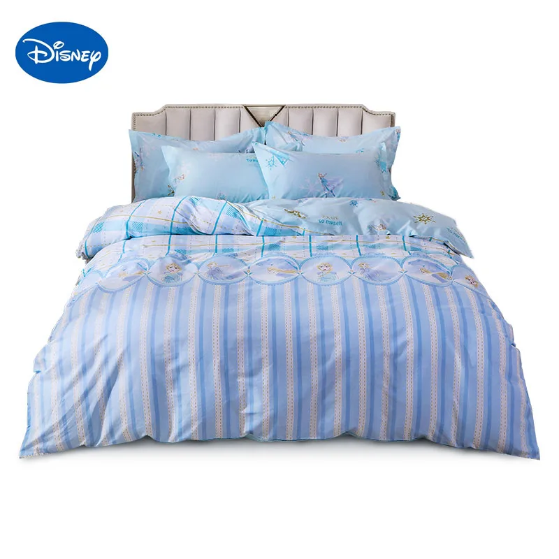 Disney Frozen 2 Комплект постельного белья милый Эльза мультфильм одиночный Queen Size