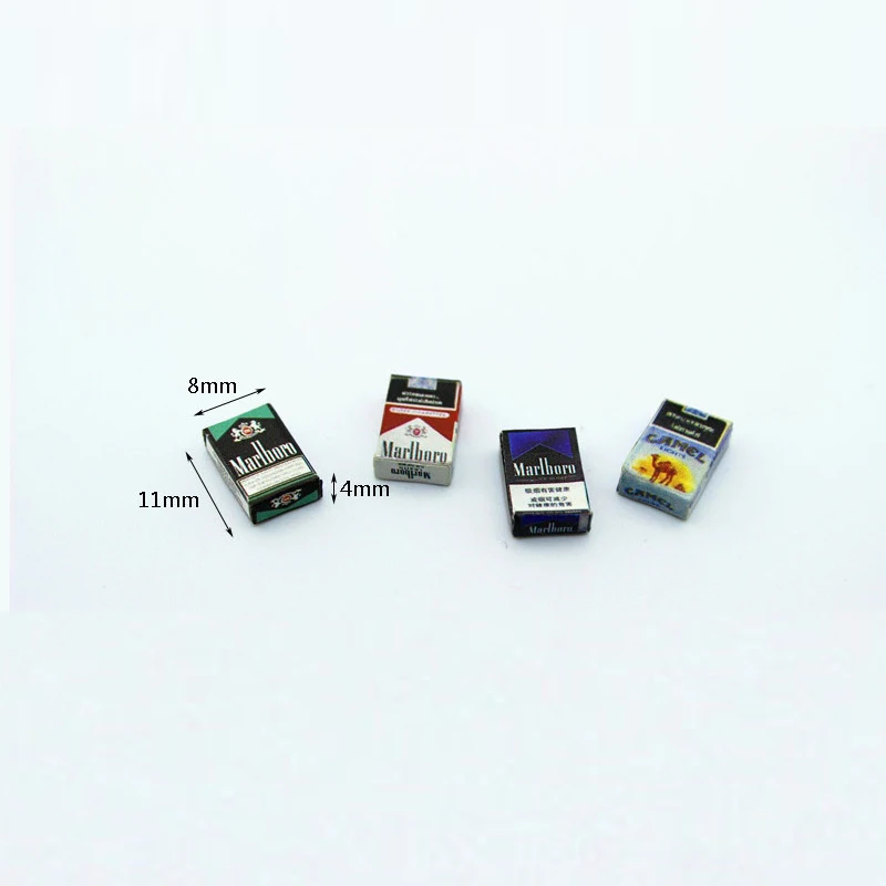 1/12 Dollhouse Miniature Accessories Mini Cigarette Case Simulation box Model Toys for Doll House Decoration Pretend Play |