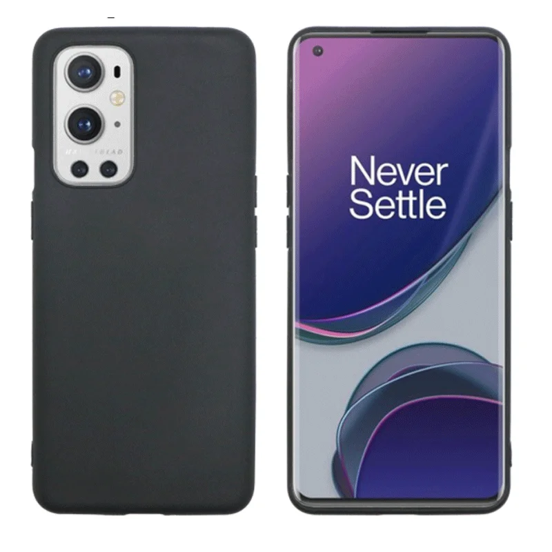 

For OnePlus 9 Pro Case Black Matte Soft TPU Back Cover Skin For One Plus 9 Pro Case Silicone Coque for OnePlus9 Pro 1+9Pro 6.7"