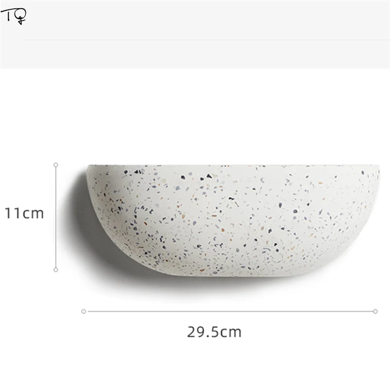 

Nordic Designer Luxury Terrazzo Decorative Wall Lamp Led E14 Indoor Lighting for Living Room Bedroom Background Balcony Corridor