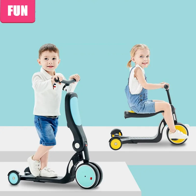 5 в 1 доступный для того чтобы ваши дети доской толкания детский трехколесный