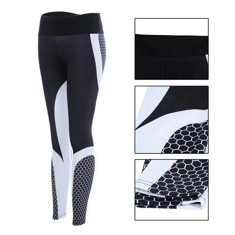 

Printed Yoga Pants Women Push Up Professional Running Fitness Gym Sport Leggings Tight Trouser Pencil Leggins