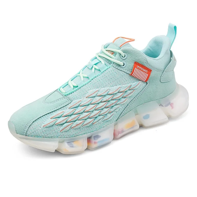 

Fashion Casual School Men's Running Shoes Breathable Socks Men Sneaker Increase Outside Jogging Non Slip Men Sport Shoes Summer