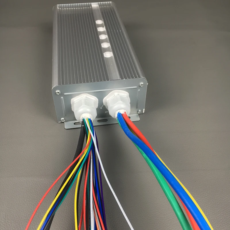 Бесщеточный контроллер 48 в-20 в 2000 Вт 3000 5000 9000 24Mosfet 120 градусов фазовый 3-колесный