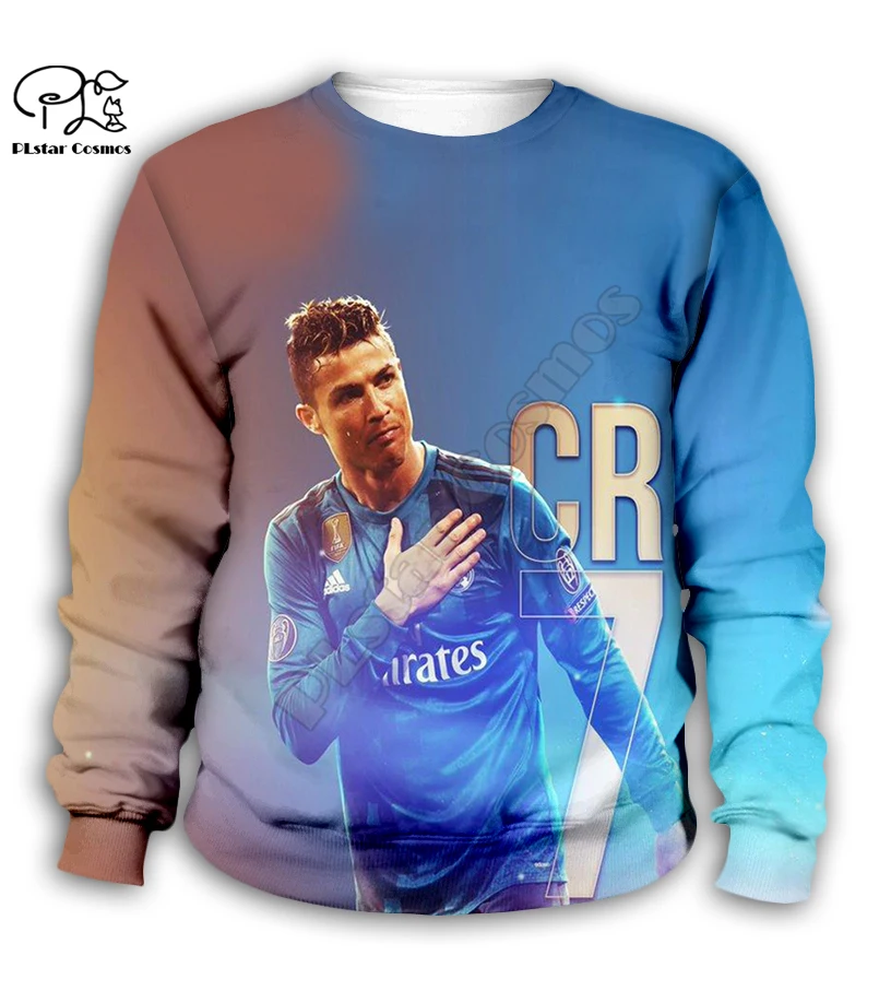 Толстовки с 3D-принтом Криштиану Роналду детские толстовки на молнии толстовка
