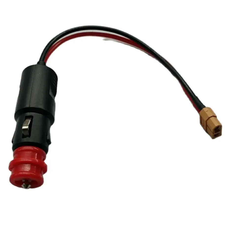 12 24v car cigarette lighter plug male to xt60 female socket connector plug adaptor with14awg 203050cm wire for rc chargers free global shipping