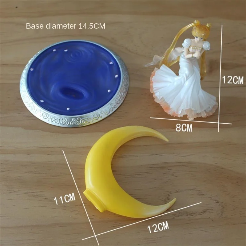 

Anime Sailor Moon Cosplay PVC Action Figure Cake Decoration Dolls Kawaii Accessories Chouette Costume Beauty Model Dolls