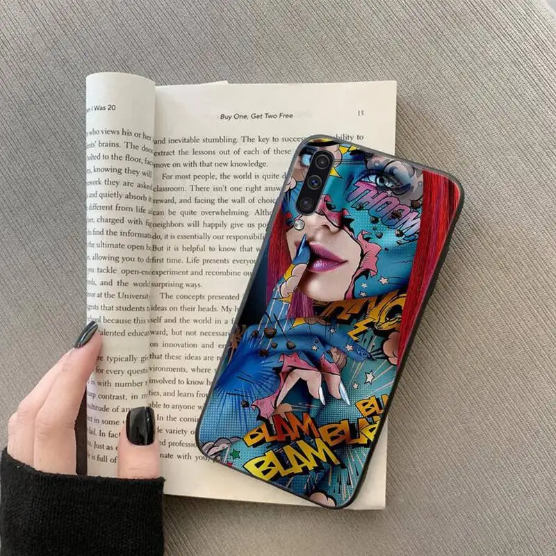 

Sexy Woman pow OMG Phone Case For Samsung galaxy S 7 8 9 10 20 edge A 6 10 20 30 50 51 70 note 10 plus