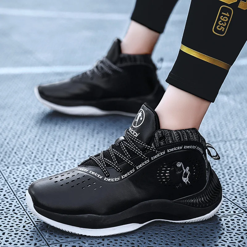 Мужские баскетбольные кроссовки высокие уличные противоскользящие армейские