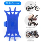 Универсальный велосипедный держатель для телефона, вращающийся на 360 , держатель для телефона на велосипед, силиконовое мотоциклетное крепление для телефонов 4,0-6,5 Дюймов