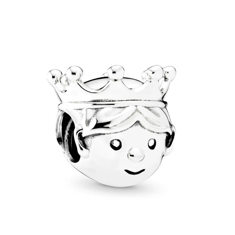 2Pcs/lot Little Prince Boy Princess Girl Charms Beads fit Pandora Bracelet Necklace for Women Jewelry DIY Jewelry Accessories