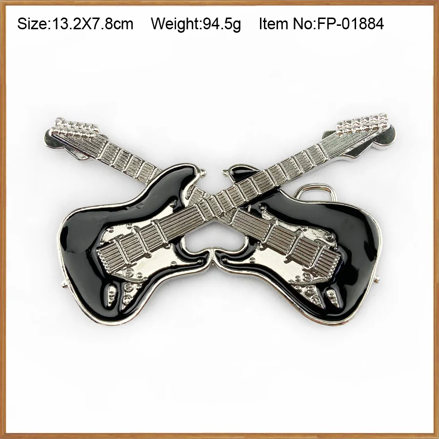 С пряжкой Клубные цинковый сплав двойной гитары джинсов в подарок ковбойском