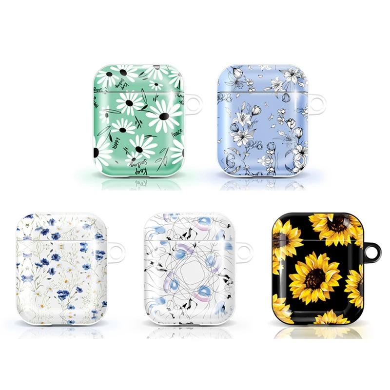 

Flower Daisy Silicone Protect Cover for Airpods 1/2 Charging Case Soft Protector for Apple Wireless Bluetooth Earphone 1PC