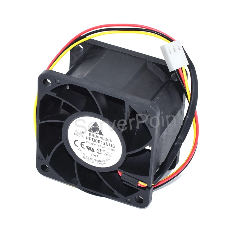 

Genuine New FFB0612EHE DC12V 1.20A 60*60*38mm 3-Pin Violence Cooling Fan