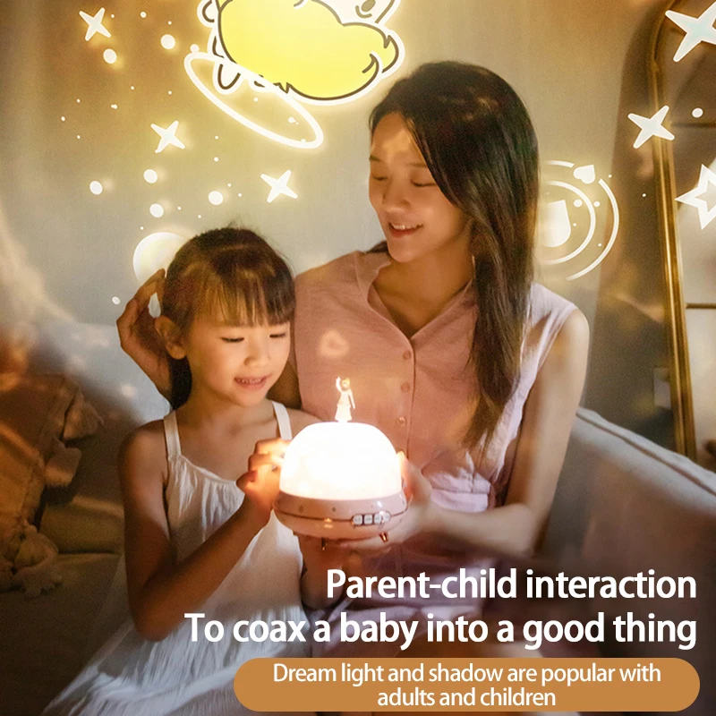 

1pc Starry Sky Light Projector New Strange Children Led Music Night Light Gift Atmosphere Light Music Starry Sky Projector Light