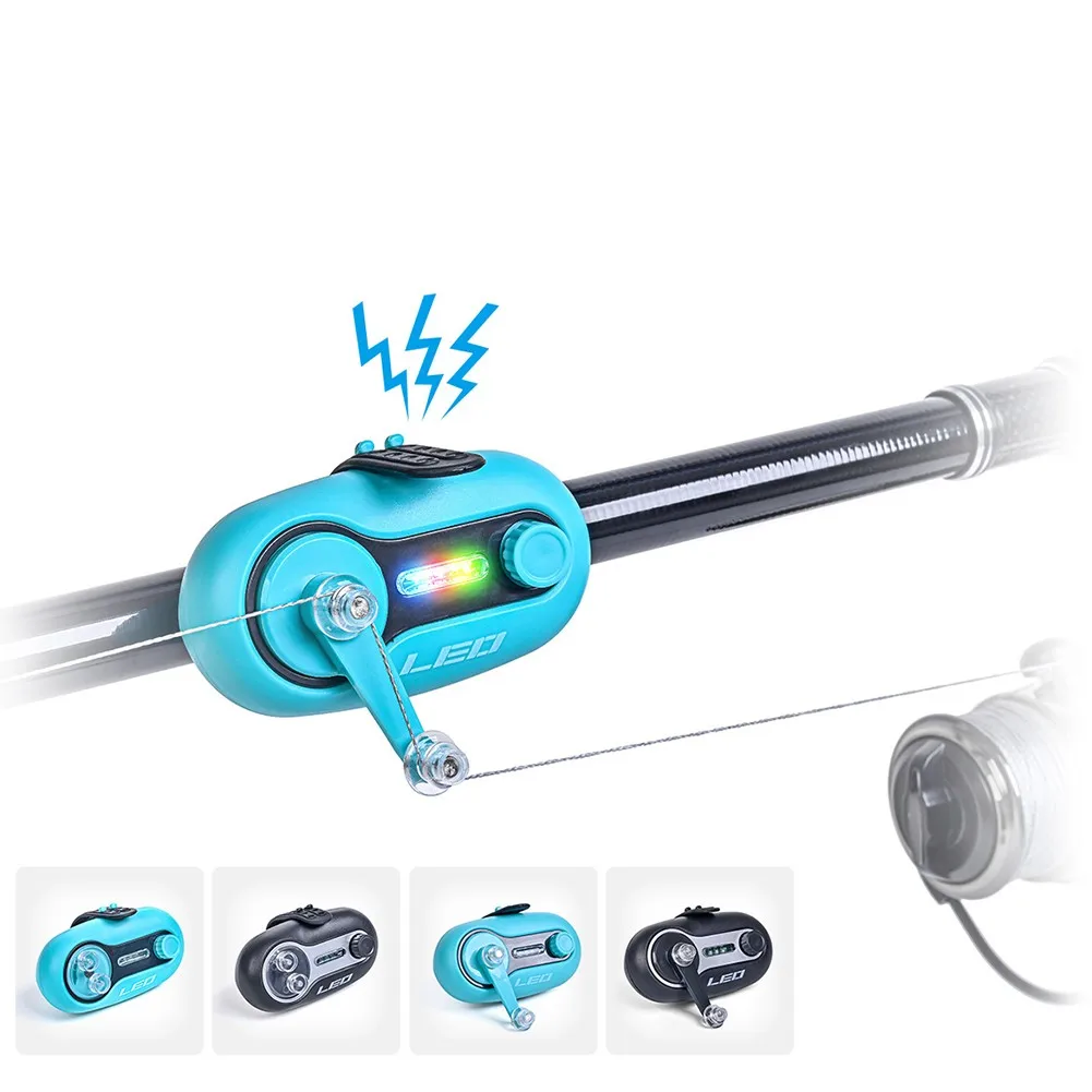 Electronic Buzzer Fishing Bite Alarm Rod LED Fishing Tackle Buzzer On Fish Rod With Loud Siren Outdoor Fishing Gear