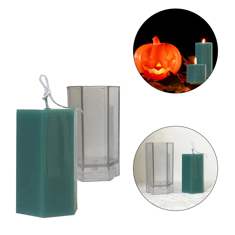 Шестиугольник лампы в форме свечи формы силиконовые для изготовления свечей