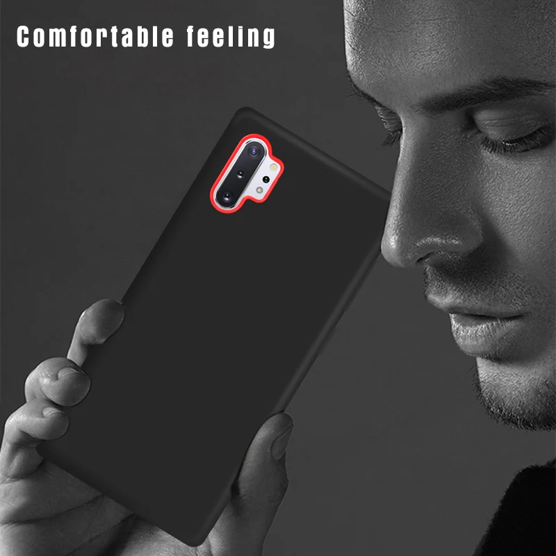 Для samsung Note 10 Plus чехол Мягкая Защитная оболочка из силикона задняя крышка