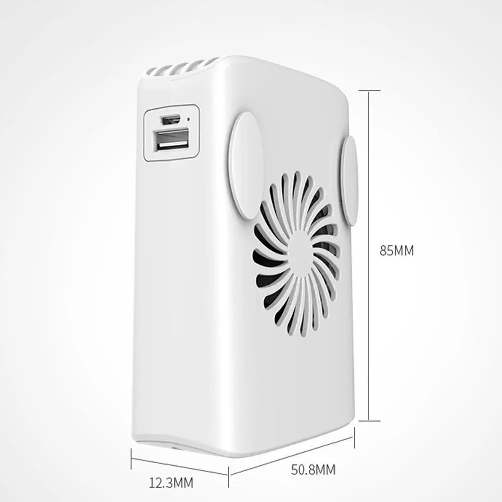 

1Pc Rechargeable Portable 3 Strong Wind Speed Summer USB Charging Desktop Outdoor Hanging Waist Mini Cooling Fan
