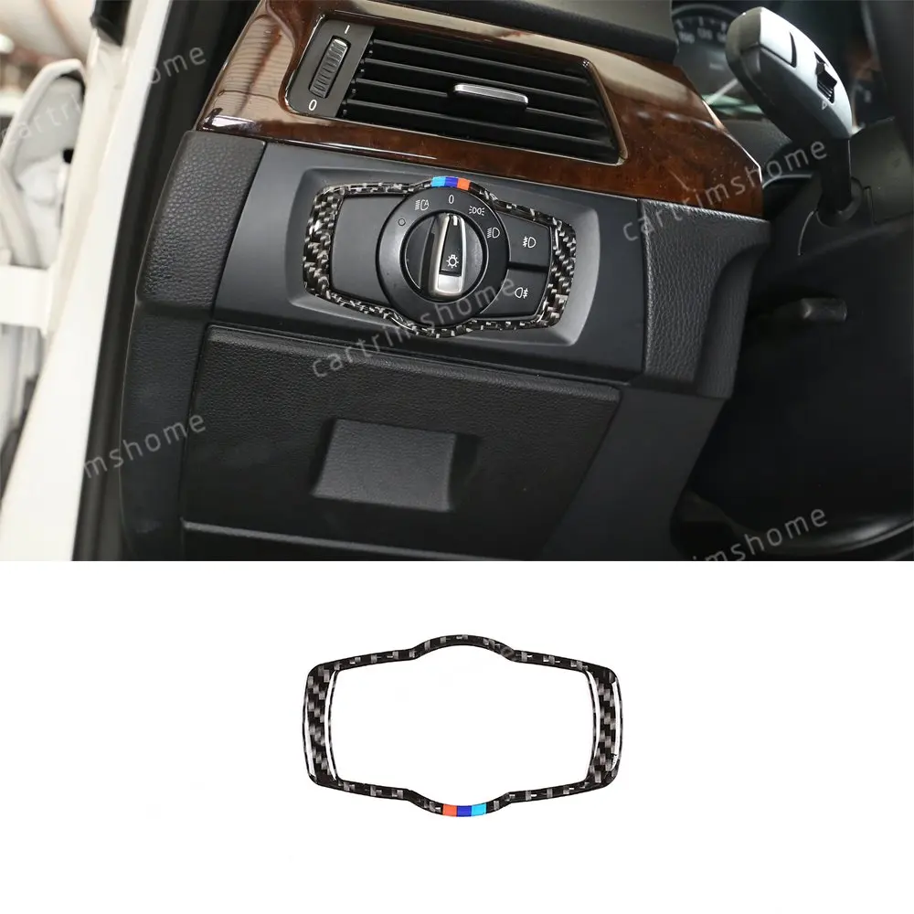 

Real Carbon Fiber Headlight Switch Button Trim For BMW 3 Series E90 E92 2005-12