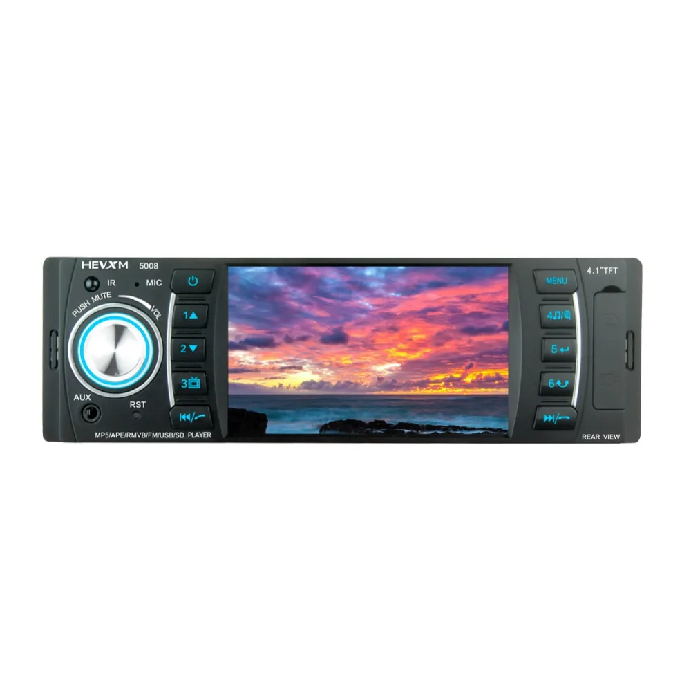 MP5 плеер с цифровым дисплеем 4 1 дюйма универсальный Bluetooth USB SD AUX FM радио MP3 MP4 аудио