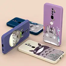 My Neighbor Totoro cartoon For OPPO A93S A74 A94 5G AX5 A31 Find X3 X2 Lite Neo F17 F11 Pro F7 F5 Liquid Silicone Phone Case