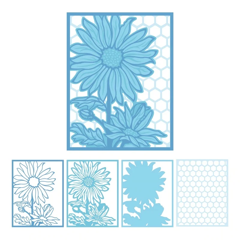 

2019 3D DIY New Arrival Layered Metal Cutting Dies and Scrapbooking For Paper Making Flower Embossing Stamps Frame Card Craft